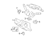 Ford Escape Steering Column Cover Diagram - BL8Z-3530-AB