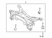 Ford Escape Rear Crossmember Diagram - LX6Z-5035-Z