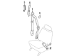 Mercury Tracer Seat Belt Diagram - F8CZ-54611B09-AAA