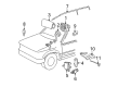 Ford Escape Air Bag Sensor Diagram - YL8Z-14B345-BA