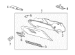 Lincoln Town Car Glove Box Diagram - 3W1Z-54060T10-AAC