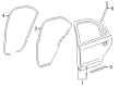 Ford Freestyle Door Seal Diagram - 6F9Z-7425324-A