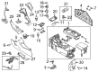 Ford Focus Center Console Base Diagram - BM5Z-5804567-DA