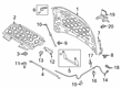 Lincoln Hood Hinge Diagram - GD9Z-16797-A