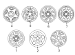 Ford Explorer Sport Trac Spare Wheel Diagram - YL5Z-1015-AA