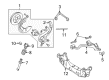Ford Thunderbird Axle Beam Diagram - 1W6Z-5025-AA