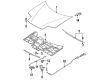 Ford Probe Hood Release Cable Diagram - F32Z16916A