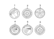 Ford Crown Victoria Wheel Cover Diagram - 4W7Z-1137-AA