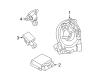 Ford Air Bag Control Module Diagram - DC3Z-14B321-D
