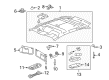 Lincoln MKX Sun Visor Diagram - CA1Z-7804105-BA