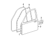 Lincoln Town Car Weather Strip Diagram - 5W1Z-5420709-AA