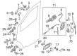 Ford E-Transit Exterior Door Handle Diagram - NK3Z-1722404-B