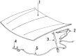 Lincoln Continental Hood Release Cable Diagram - E8OY16916A