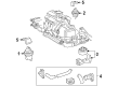 Ford Windstar Engine Mount Torque Strut Diagram - F68Z-6068-FA