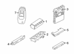 Ford Maverick Key Fob Diagram - HC3Z-15K601-F