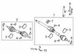 Ford Edge Axle Shaft Diagram - K2GZ-3B437-N