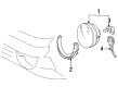 Ford Tempo Headlight Bulb Diagram - F23Z13466A
