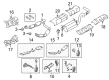 Ford F-250 Super Duty Muffler Strap Diagram - F81Z-5A262-EA