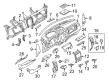 Ford F-150 Dash Panel Vent Portion Covers Diagram - 9L3Z-1504302-BB