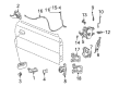 Ford Mustang Interior Door Handle Diagram - XR3Z-6321818-AAD