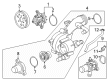 Lincoln Nautilus Cooling Hose Diagram - P2GZ-8597-B