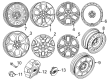 Ford Edge Wheel Cover Diagram - 6M2Z-1003-C
