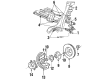 Ford Taurus Brake Rotor Diagram - YF1Z-1V125-DB