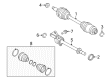 Ford Fusion CV Boot Diagram - AE5Z-3A331-A
