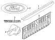 Ford Maverick Emblem Diagram - RU5Z-9942528-P