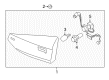 Ford SSV Plug-In Hybrid Bumper Reflector Diagram - KS7Z-13405-J