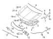 Ford Fusion Hood Release Cable Diagram - 6E5Z-16916-AH