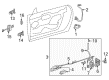 Ford Thunderbird Exterior Door Handle Diagram - 5W6Z7622404AAP