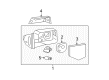 Ford Car Mirror Diagram - 6L2Z-17K707-C