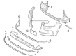 Lincoln Corsair Bumper Cover Diagram - PJ7Z-17D957-BAPTM