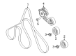 Ford E-350 Super Duty Timing Belt Idler Pulley Diagram - AL3Z-8678-B