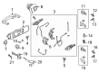 Ford Explorer Exterior Door Handle Diagram - LB5Z-7822405-CBPTM