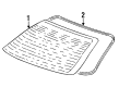 Ford Contour Weather Strip Diagram - F5RZ-5442410-B