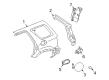 Ford Escape Mud Flaps Diagram - 1L8Z-16A550-CA