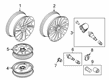 Lincoln Spare Wheel Diagram - KA1Z-1007-E