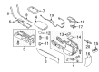Lincoln MKZ Center Console Base Diagram - AH6Z-54045E24-CA