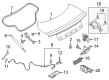 Ford Mustang Liftgate Lift Support Diagram - FR3Z-76406A10-B