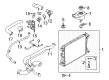 Ford Mustang Water Hose Diagram - HR3Z-8286-B