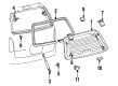 Mercury Villager Liftgate Lift Support Diagram - F3XY-1242104-AA