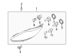 Ford Headlight Diagram - BE8Z-13008-B