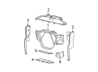 Ford Excursion Air Deflector Diagram - 1C3Z-8327-CA