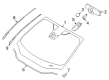Ford Focus Car Mirror Diagram - 4M5Z-17000-A