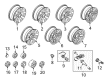 Ford Wheel Cover Diagram - HC3Z-1130-U