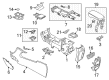 Lincoln MKC Center Console Base Diagram - EJ7Z-78045A76-AA