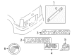 Mercury Mariner Emblem Diagram - 5E6Z-7842528-AA