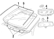 Ford Windstar Car Mirror Diagram - F78Z17700BA